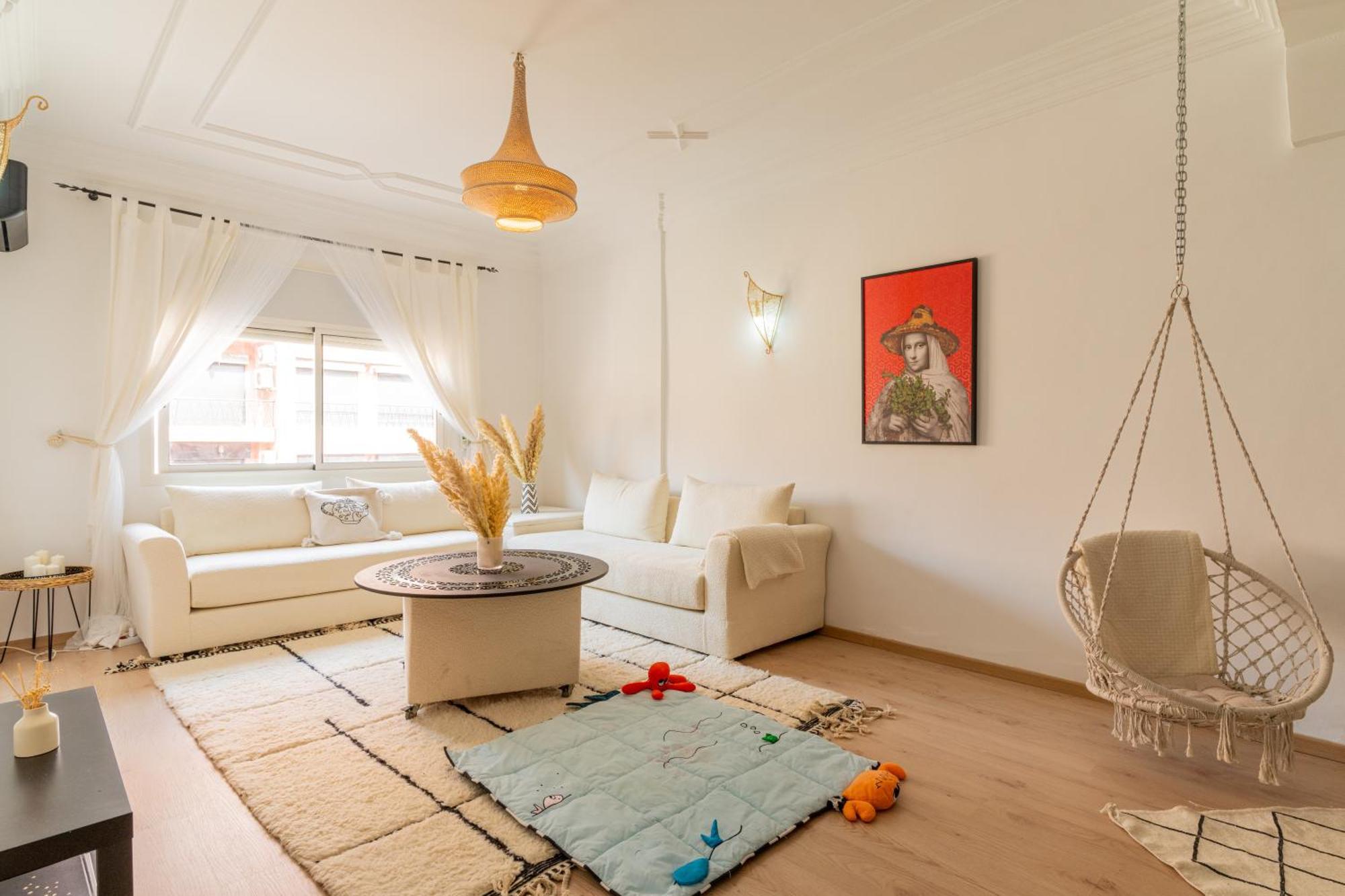 Appartement Centre Marrakech Gueliz - Cool & Cozy Apartment For A Family Stay In The Heart Of The City Marrákes Kültér fotó